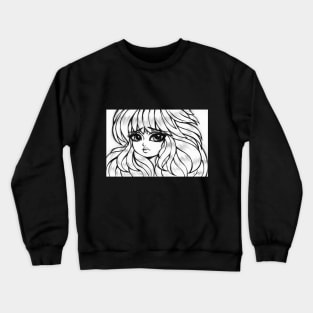 Big Eyes Girl Crewneck Sweatshirt